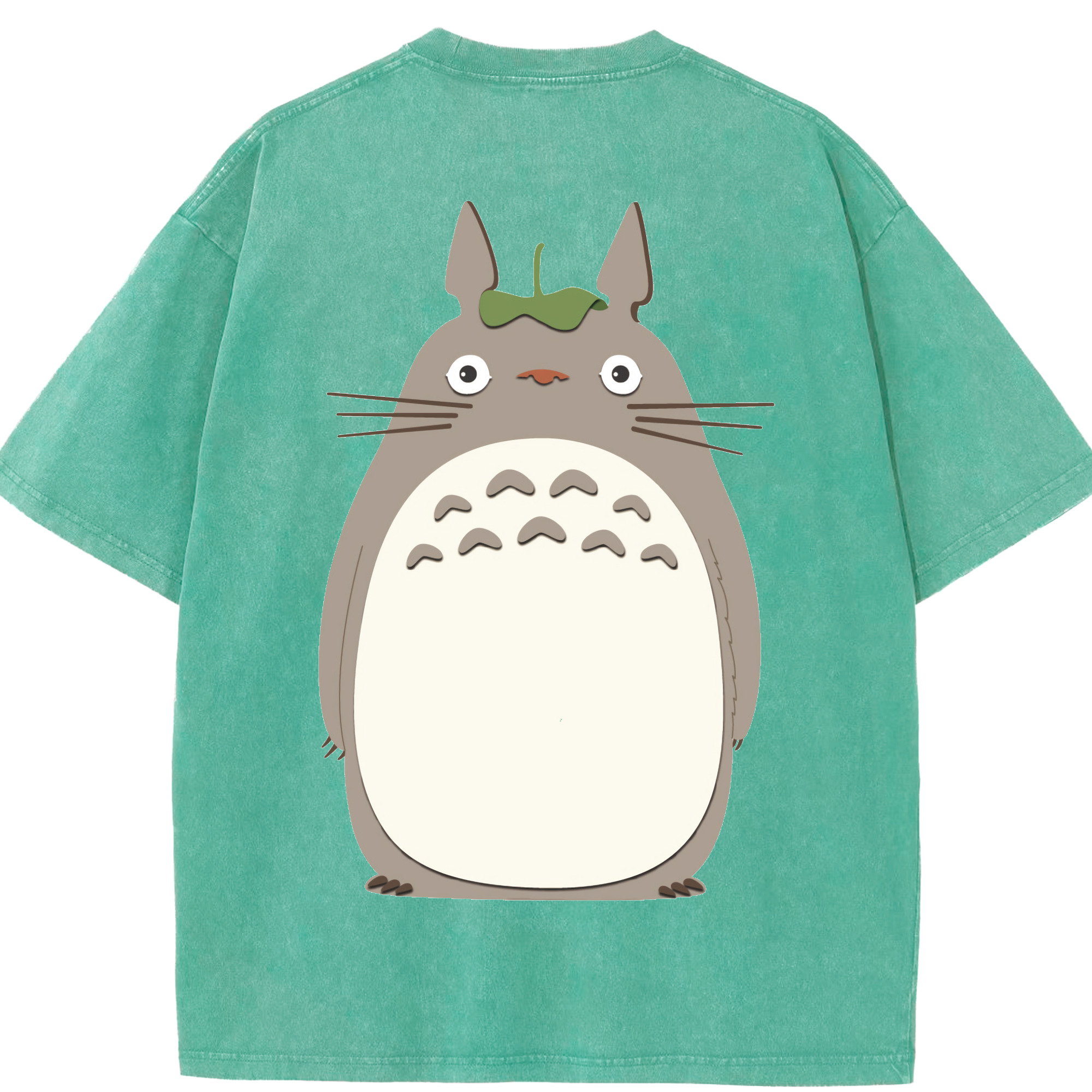 （画像用） となりのトトロ 草壁メイ 草壁サツキ My Neighbor Totoro Satsuki Kusakabe Mei Kusakabe 綿100% ヴィンテージ風 半袖Tシャツ（背面プリント）